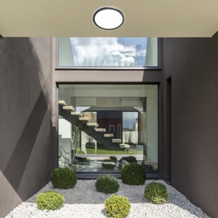 Rabalux - Светодиодный уличный потолочный светильник с регулированием яркости LED/15W/230V Wi-Fi Tuya 2700-6500K IP44 + дистанционное управление