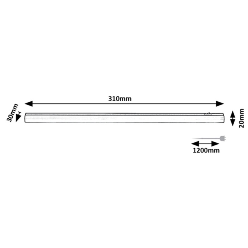 Rabalux - Світлодіодний світильник для підсвітки стільниці LED/4W/230V 4000K 31 см