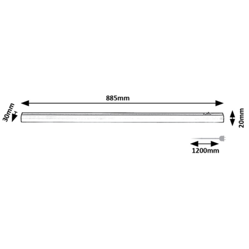 Rabalux - Світлодіодний світильник для підсвітки стільниці LED/13W/230V 4000K 88 см