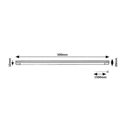 Rabalux - Світильник під шафу з LED, димований, з сенсором LED/8W/230V 3000K 50 см