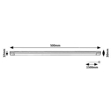 Rabalux - Світильник під шафу з LED, димований, з сенсором LED/8W/230V 3000K 50 см