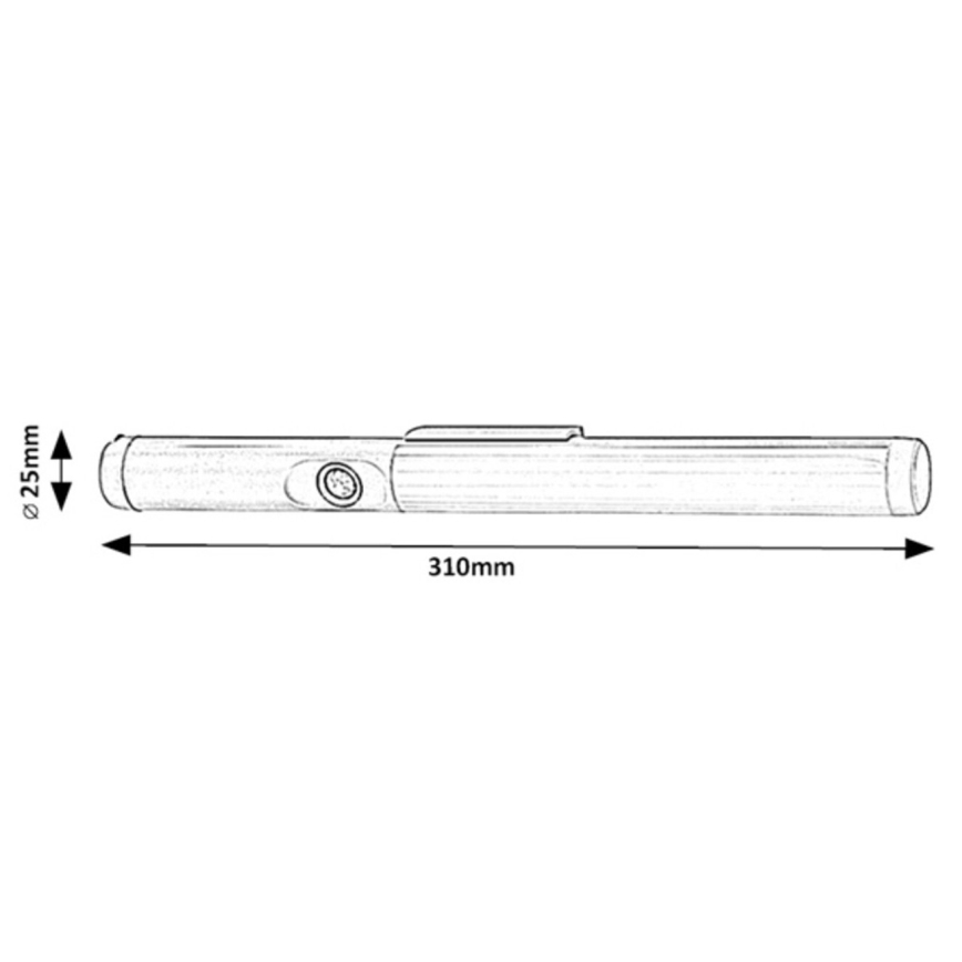 Rabalux - Светодиодная лампа для подсветки кухонной столешницы с датчиком LED/3W/3,7V 4000K 1800 mAh