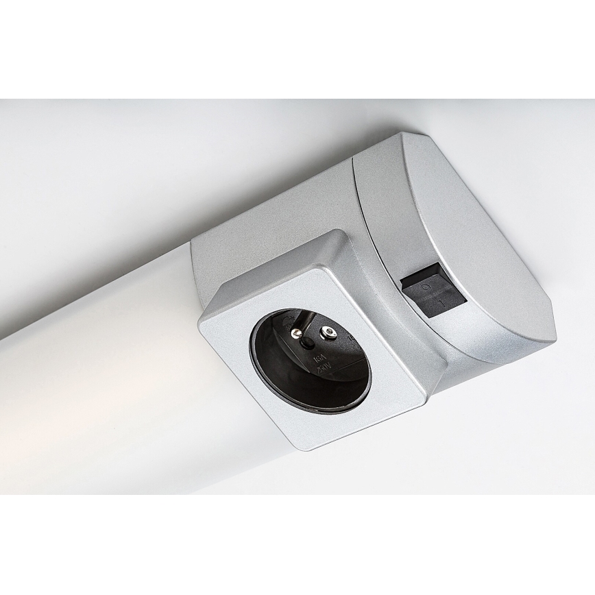 Rabalux - LED світильник для підсвітки стільниці з розетками LED/5W/230V 4000K 45 cm срібний