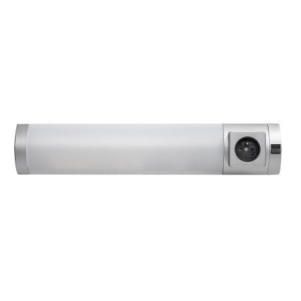 Rabalux - Светодиодная лампа для подсветки кухонной столешницы с розеткой LED/5W/230V 4000K 45 см серебристый