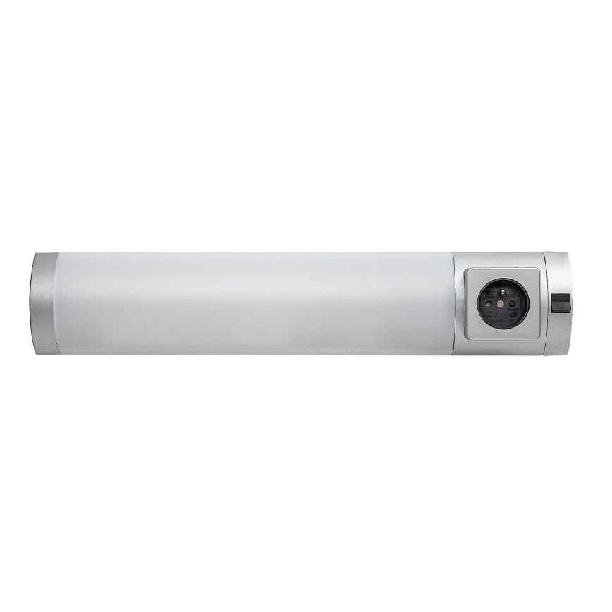 Rabalux - Светодиодная лампа для подсветки кухонной столешницы с розеткой LED/5W/230V 4000K 45 см серебристый