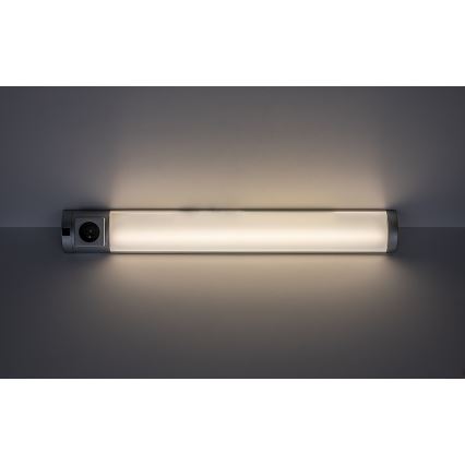 Rabalux - Светодиодная лампа для подсветки кухонной столешницы с розеткой LED/8W/230V 4000K 68 см серебристый