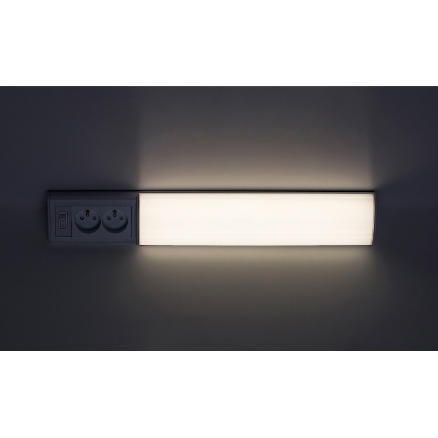 Rabalux - LED світильник для підсвітки стільниці з розетками LED/10W/230V 4000K 50 cm білий