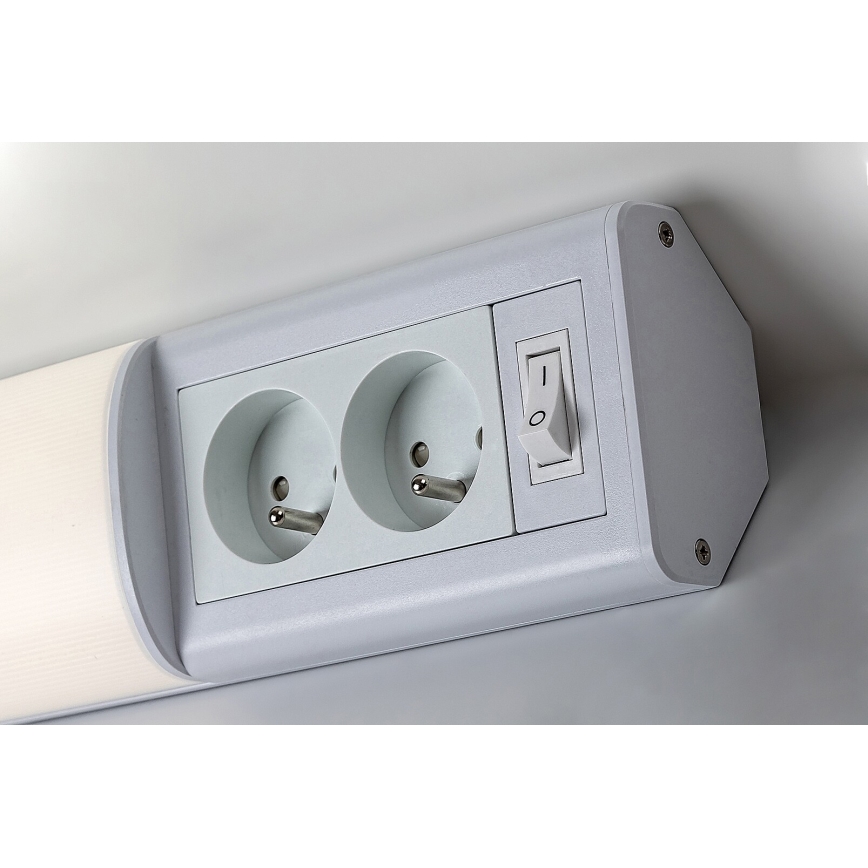 Rabalux - LED світильник для підсвітки стільниці з розетками LED/10W/230V 4000K 50 cm білий