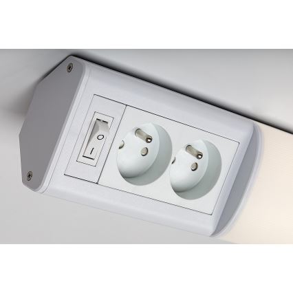 Rabalux - LED світильник для підсвітки стільниці з розетками LED/15W/230V 4000K 70 cm білий