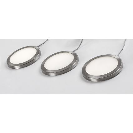 Rabalux - НАБІР 3x LED Освітлення шафи з регулюванням яскравості 3xLED/1W/230V 4000K