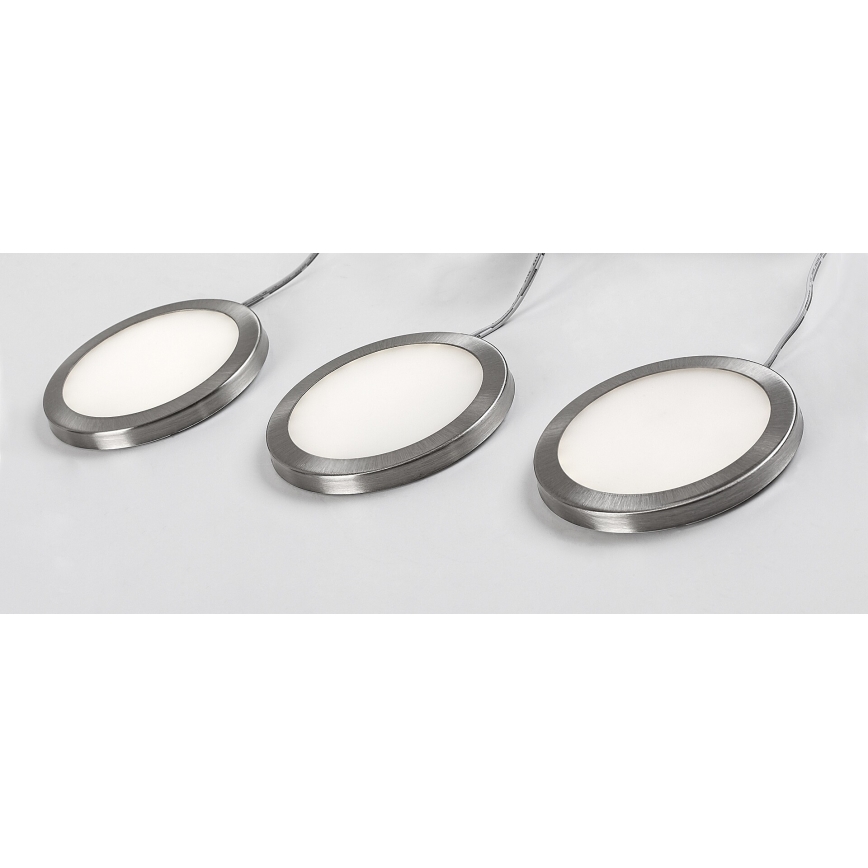 Rabalux - НАБІР 3x LED Освітлення шафи з регулюванням яскравості 3xLED/1W/230V 4000K