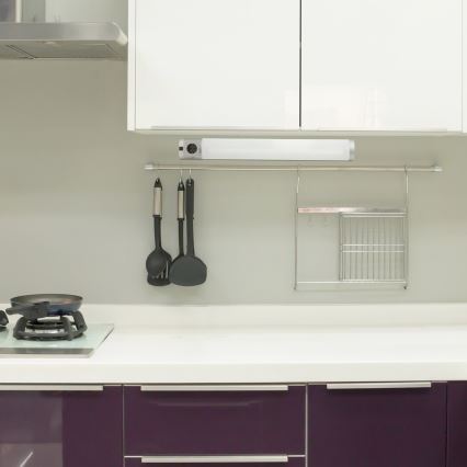 Rabalux - LED світильник для підсвітки стільниці з розетками LED/8W/230V 4000K 68 см матовий хром