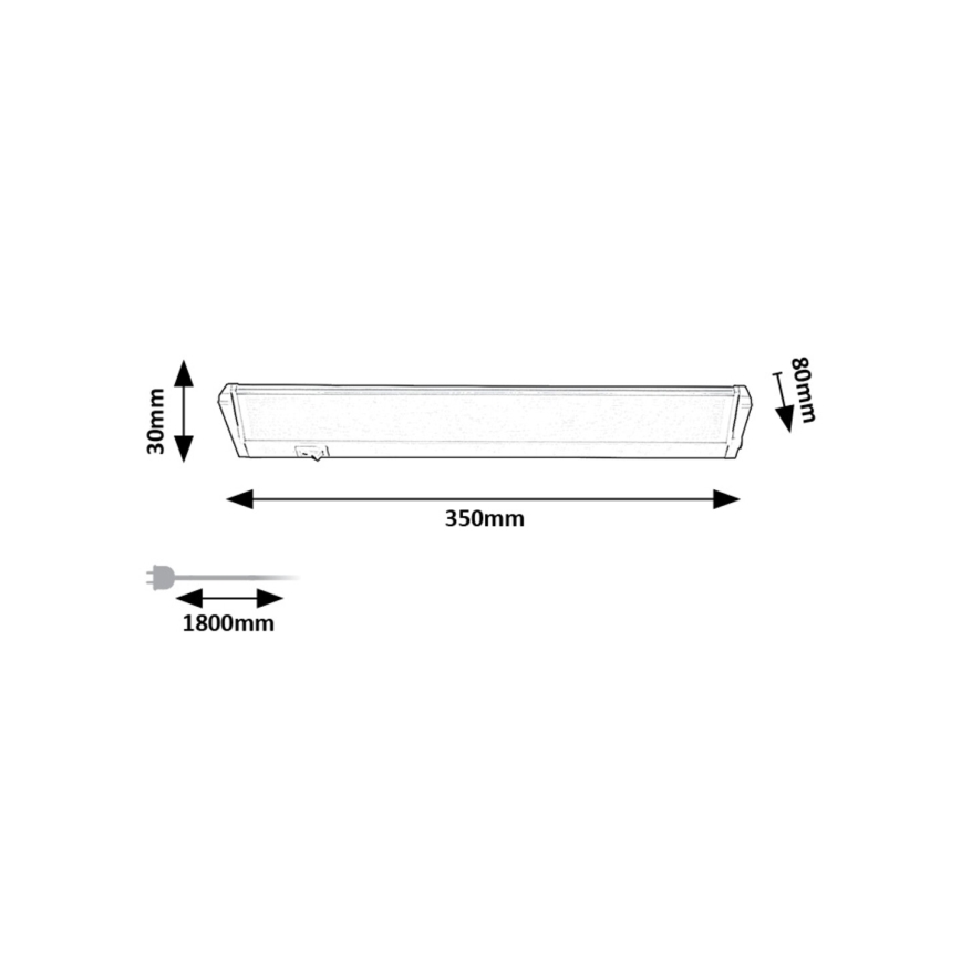 Rabalux  - LED світильник для підсвітки стільниці LED/5W/230V 4000K білий