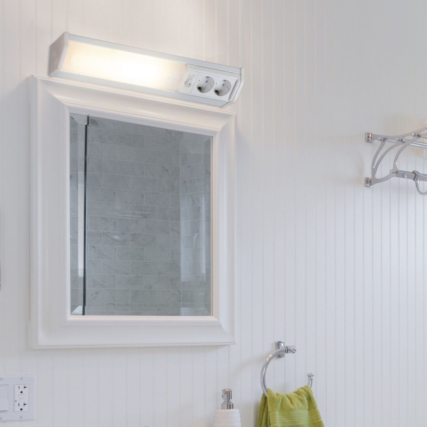 Rabalux - LED світильник для підсвітки стільниці з 2 розетками LED/10W/230V 4000K 50 см білий