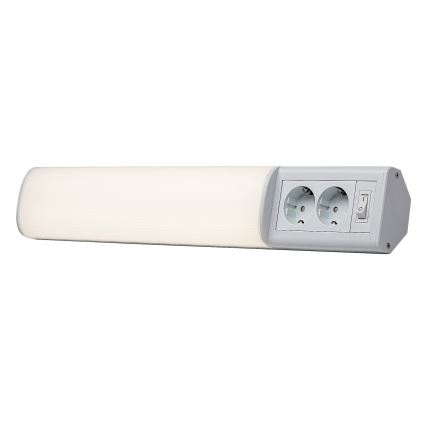 Rabalux - LED світильник для підсвітки стільниці з 2 розетками LED/10W/230V 4000K 50 см білий