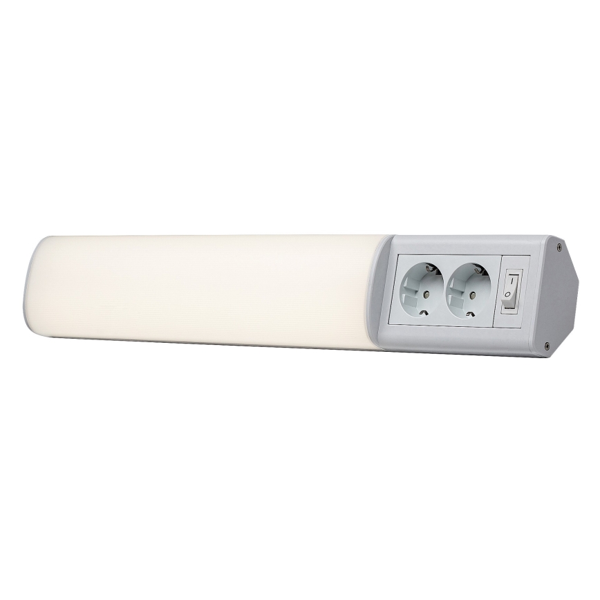 Rabalux - LED світильник для підсвітки стільниці з 2 розетками LED/10W/230V 4000K 50 см білий