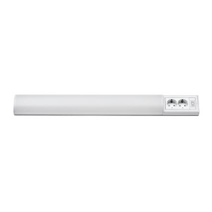 Rabalux - LED світильник для підсвітки стільниці з 2 розетками LED/15W/230V 4000K 70 см білий