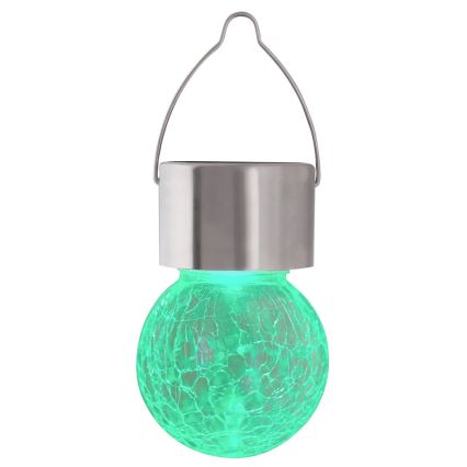 Rabalux - Светодиодный уличный RGB-светильник на солнечной батарее с выключателем LED/0,06W 2/3AA IP44