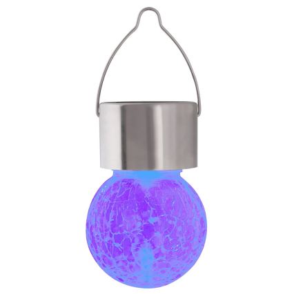 Rabalux - Светодиодный уличный RGB-светильник на солнечной батарее с выключателем LED/0,06W 2/3AA IP44