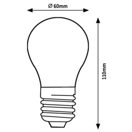 Rabalux - Светодиодная лампочка A60 E27/4W/230V 3000K Класс энергоэффективности A