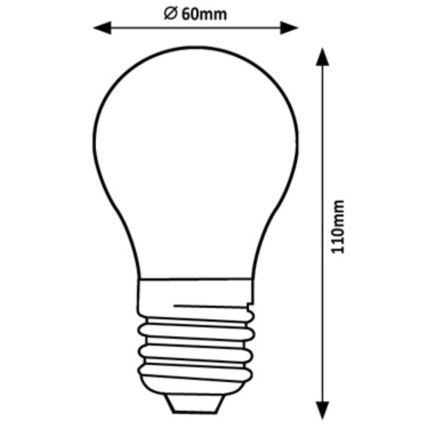 Rabalux - Светодиодная лампочка A60 E27/7W/230V 3000K Класс энергоэффективности A