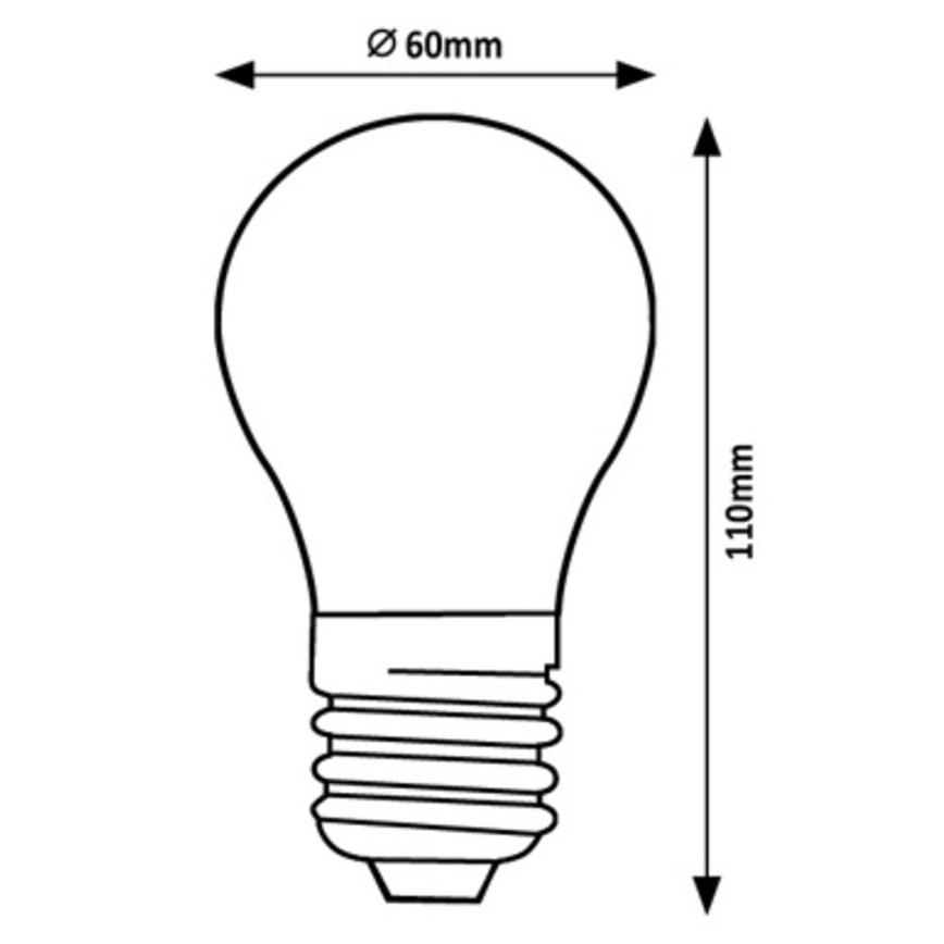 Rabalux - Светодиодная лампочка A60 E27/7W/230V 3000K Класс энергоэффективности A