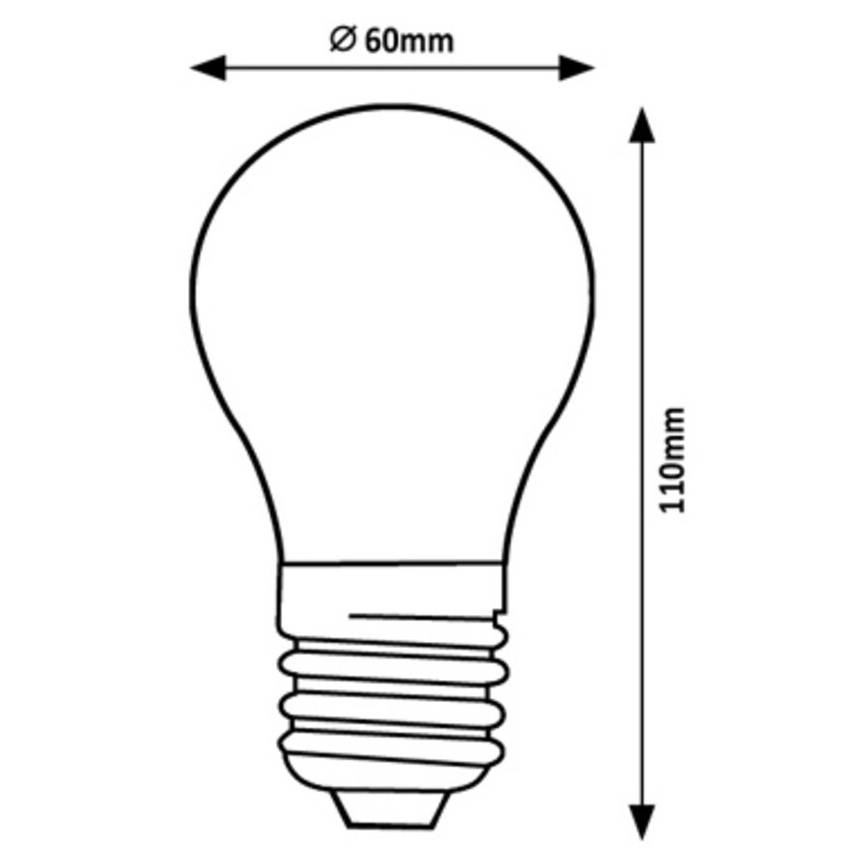 Rabalux - Светодиодная лампочка A60 E27/7W/230V 4000K Класс энергоэффективности A