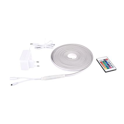 Rabalux - Світлодіодна RGBW стрічка з регулюванням яскравості LED/21W/230V 5 м IP67 + пульт дистанційного керування