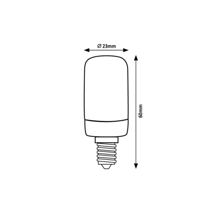 Rabalux - Світлодіодна лампочка T20 E14/2W/230V 2700K
