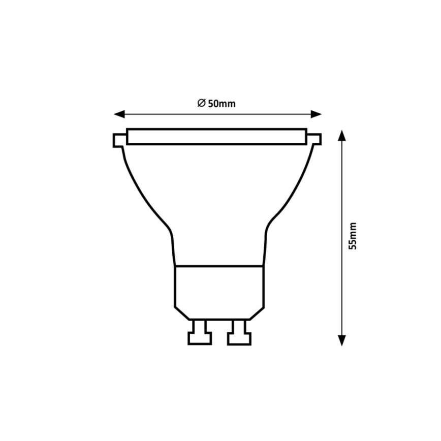 Rabalux - Светодиодная лампа GU10/5W/230V 3000K Класс энергоэффективности A