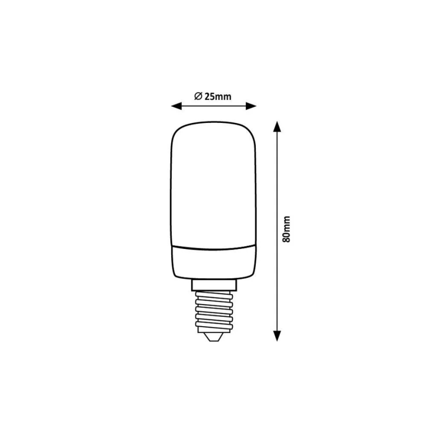 Rabalux - Светодиодная лампочка T25 E14/4W/230V 4000K