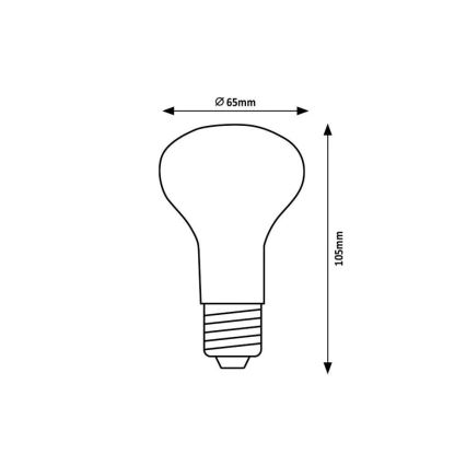 Rabalux - Світлодіодна лампочка R63 E27/9W/230V 3000K
