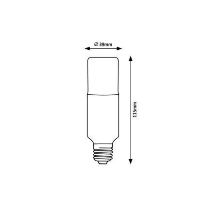 Rabalux - Світлодіодна лампочка SMD T39 E27/9W/230V 3000K