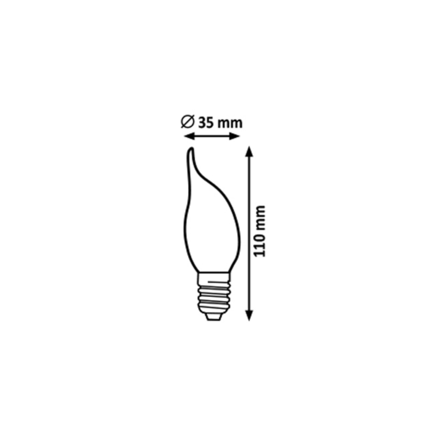 Rabalux - Светодиодная лампочка FILAMENT CF35 E14/4W/230V 2700K