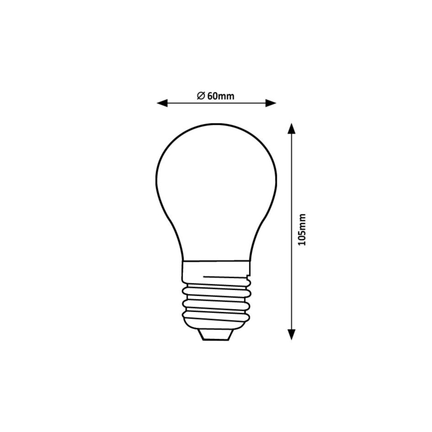 Rabalux - Светодиодная лампочка FILAMENT A60 E27/7W/230V 3000K Класс энергоэффективности A