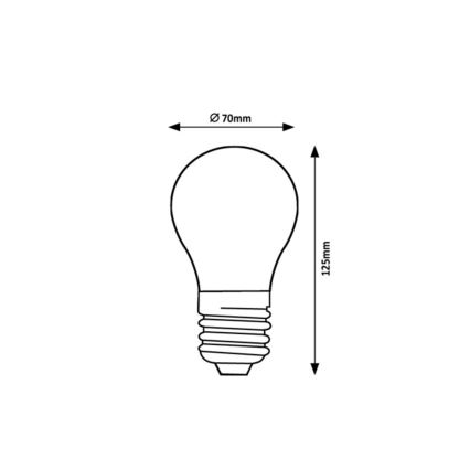 Rabalux - світлодіодна лампа FILAMENT A70 E27/18W/230V 3000K