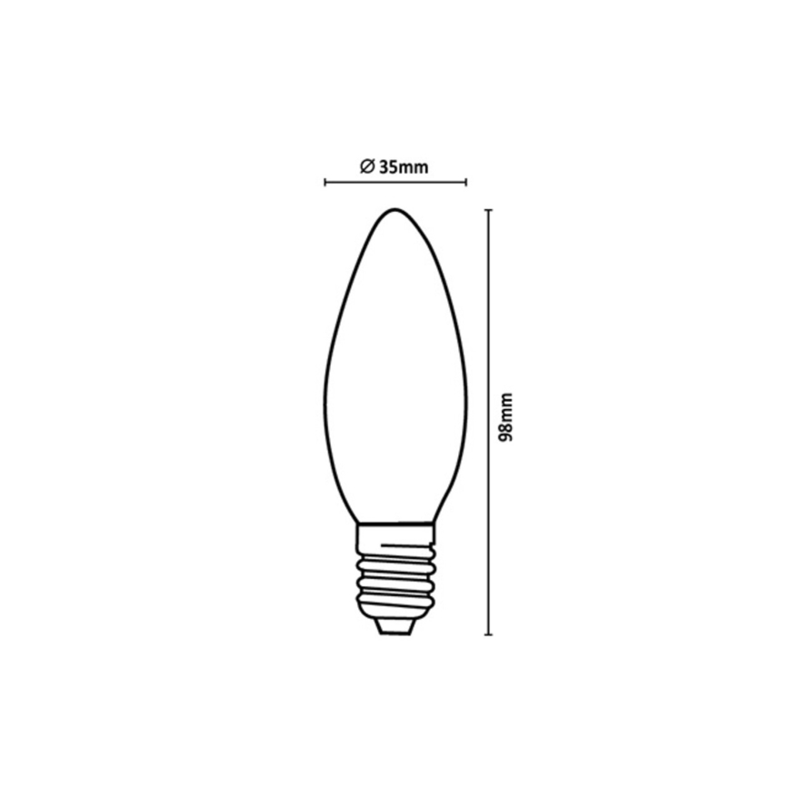 Rabalux - LED-лампа FILAMENT C35 E14/4W/230V 4000K