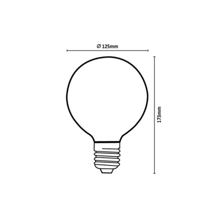 Rabalux - LED-лампа FILAMENT G125 E27/6W/230V 4000K