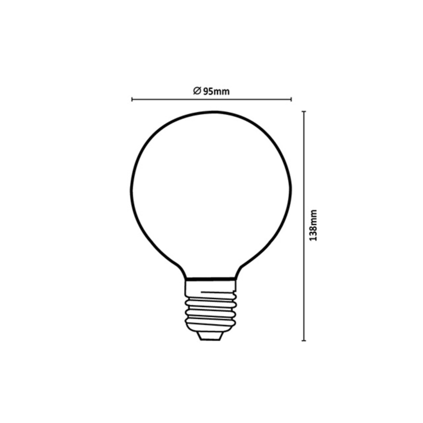 Rabalux - LED-лампа FILAMENT G95 E27/6W/230V 4000K