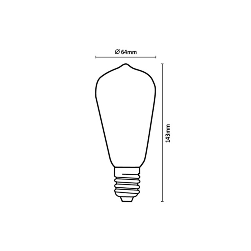 Rabalux - LED лампа FILAMENT ST64 E27/10W/230V 4000K