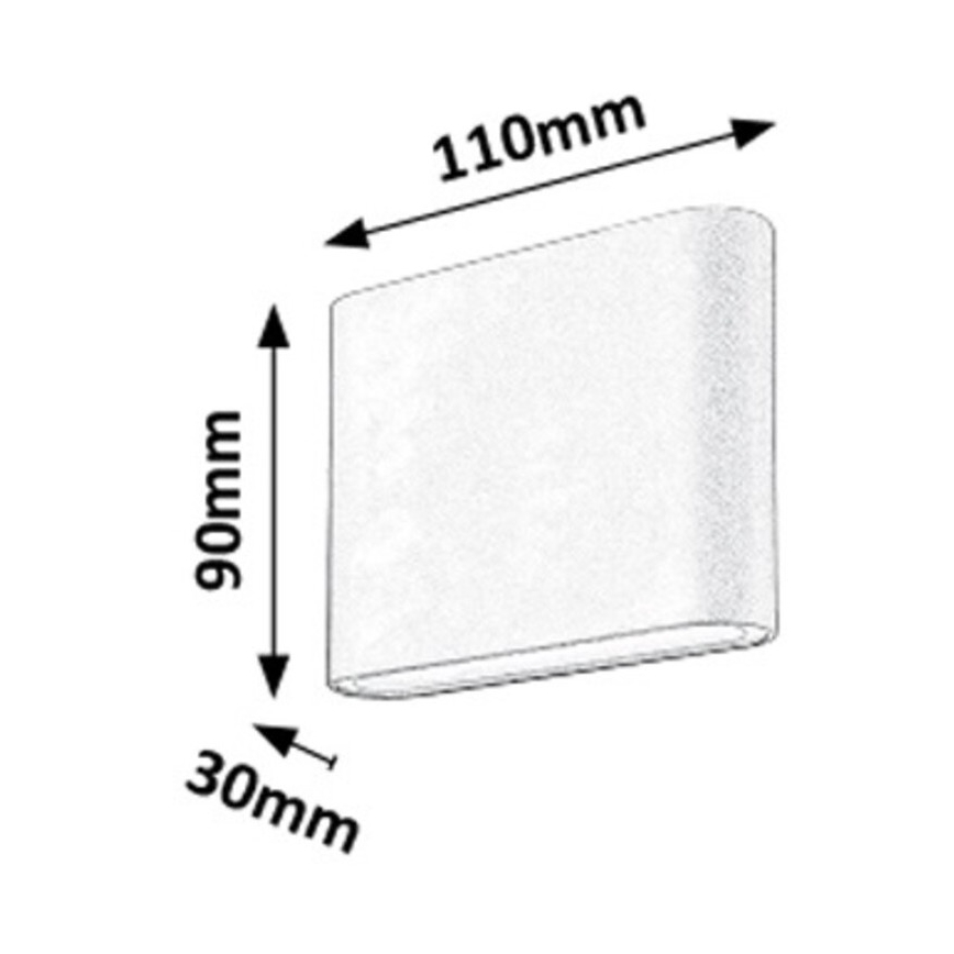 Rabalux - Уличный светодиодный настенный светильник 2xLED/3W/230V IP54 3000K