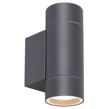 Rabalux - Уличный настенный светильник 2xGU10/10W/230V IP54 серый