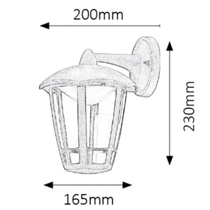 Rabalux 8125 - Уличный светодиодный настенный светильник SORRENTO LED/8W/230V IP44