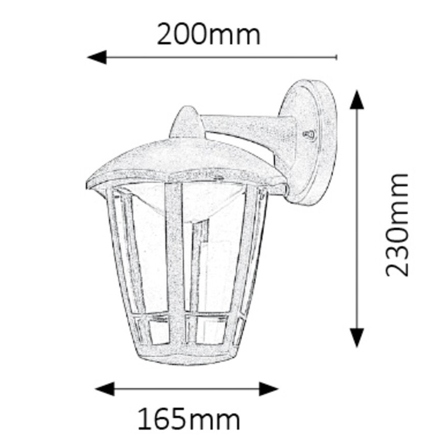 Rabalux 8125 - Уличный светодиодный настенный светильник SORRENTO LED/8W/230V IP44