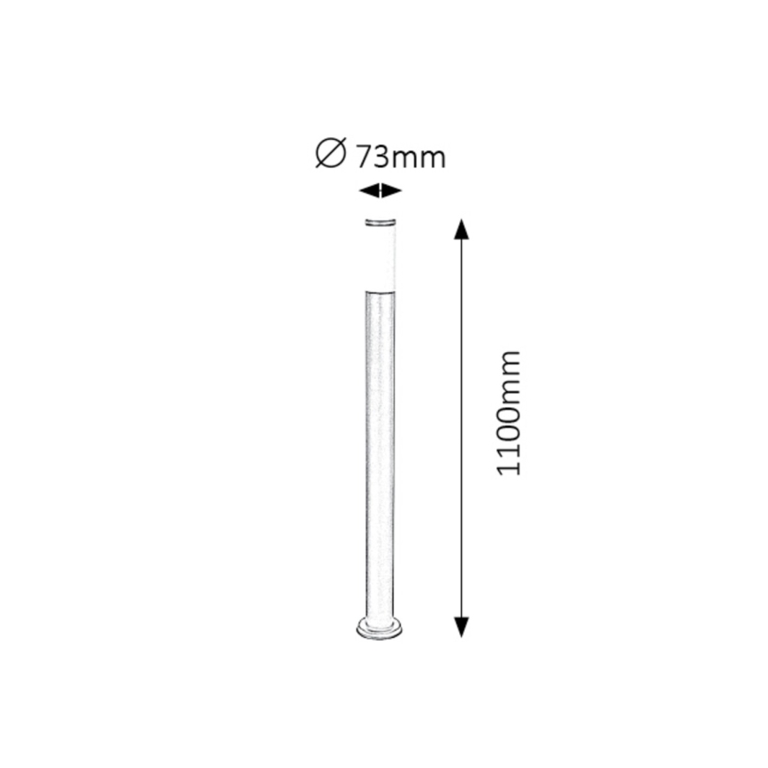 Rabalux - Вулична лампа 1xE27/25W/230V IP44 110 см