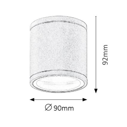 Rabalux 8150 - Уличный потолочный светильник AKRON 1xGU10/35W/230V IP54