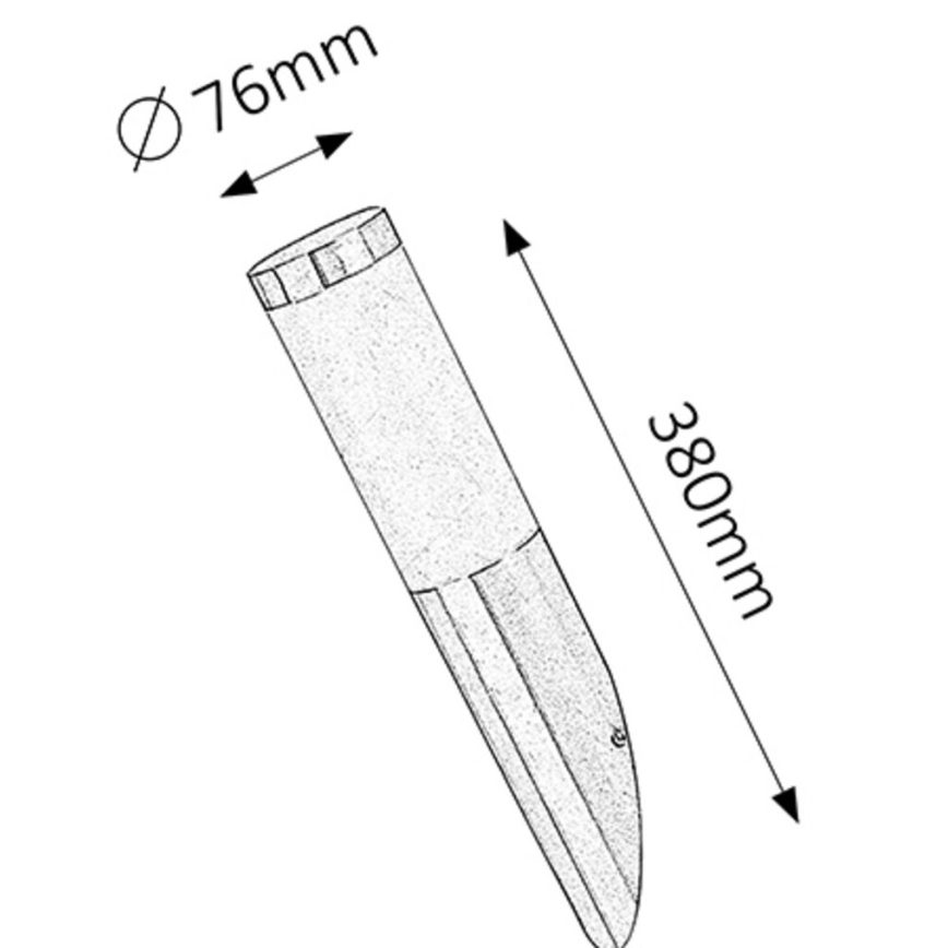 Rabalux 8261 - Уличный настенный светильник INOX TORCH 1xE27/25W IP44