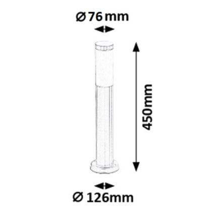 Rabalux - Уличная лампа 1xE27/25W IP44