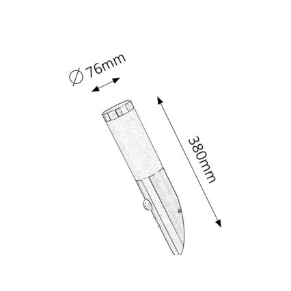 Rabalux - Вуличний настінний світильник з датчиком 1xE27/25W/230V IP44