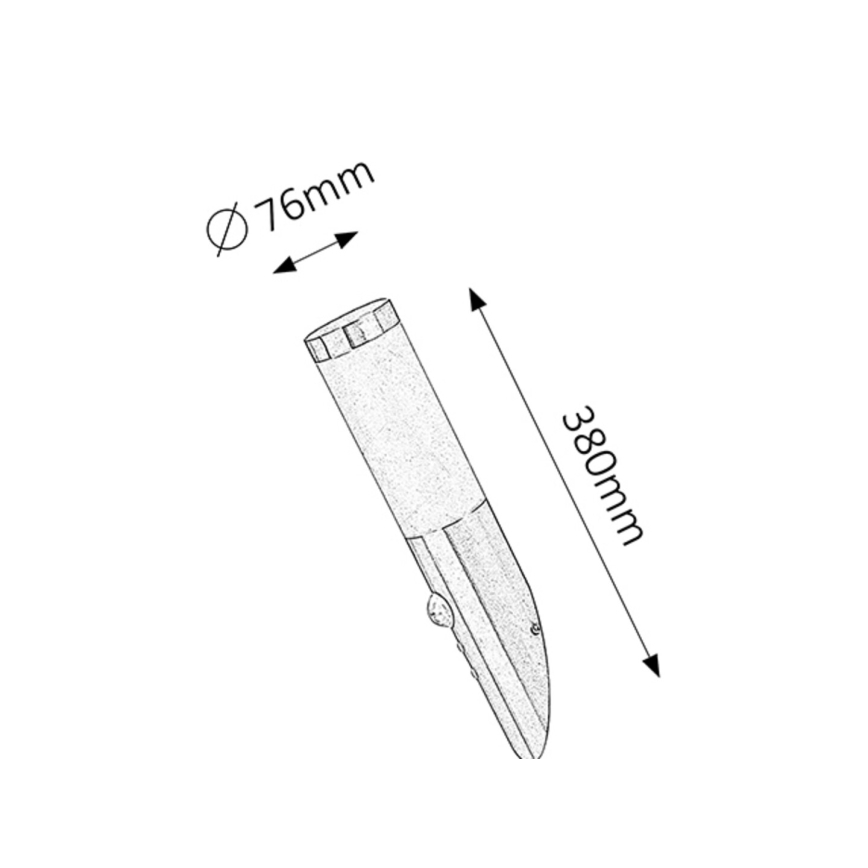 Rabalux - Вуличний настінний світильник з датчиком 1xE27/25W/230V IP44